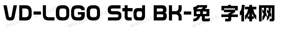 VD-LOGO Std BK字体转换